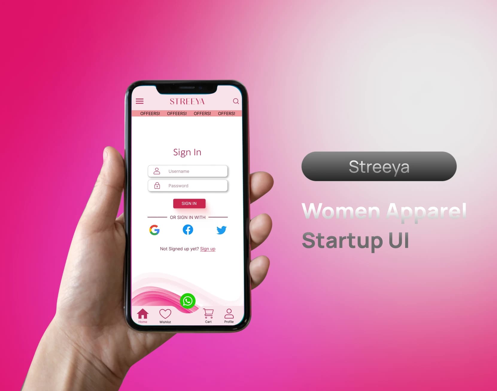 Streeya — Figma design preview